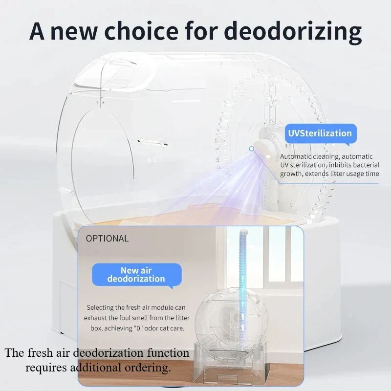 Automatic Cat Litter Box WiFi Connected Self Cleaning Closed Design Extra Large Deodorization Fall 2025 - Image 6