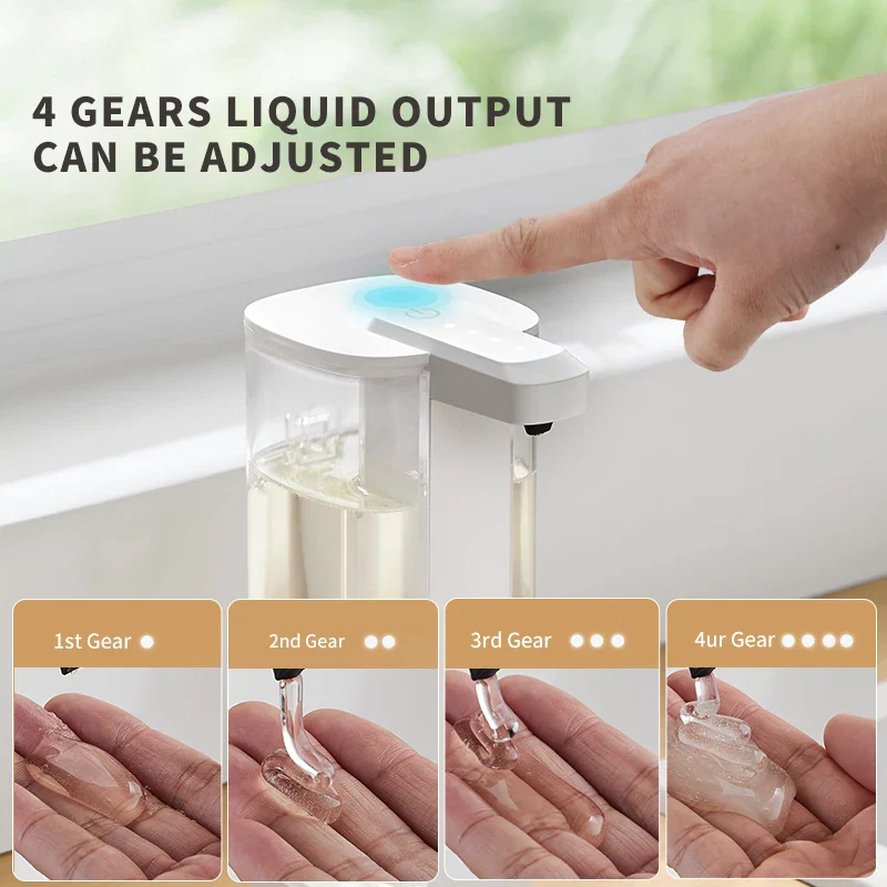 Automatic Dishwashing Machine Sensor Hand Sanitizer Dispenser - Intelligent Kitchen Soap Dispenser with Adjustable Liquid Output - Image 4