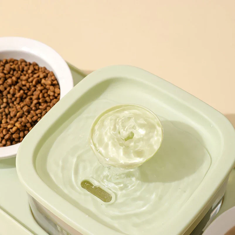Automatic Pet Feeder 200ml Portion Double Bowl Stainless Steel Food And Water Station Fall 2025 Anti Slip Easy Clean - Image 3