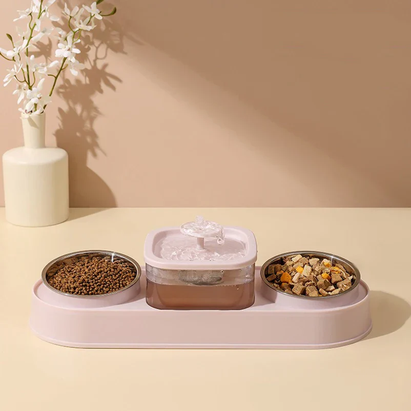 Automatic Pet Feeder 200ml Portion Double Bowl Stainless Steel Food And Water Station Fall 2025 Anti Slip Easy Clean - Image 7