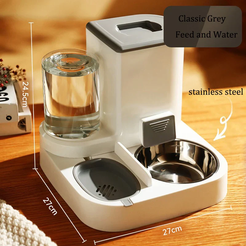 Automatic Pet Feeder Gravity Food And Water Dispenser Set No Batteries Hands Free Fall 2025 Easy Clean - Image 11