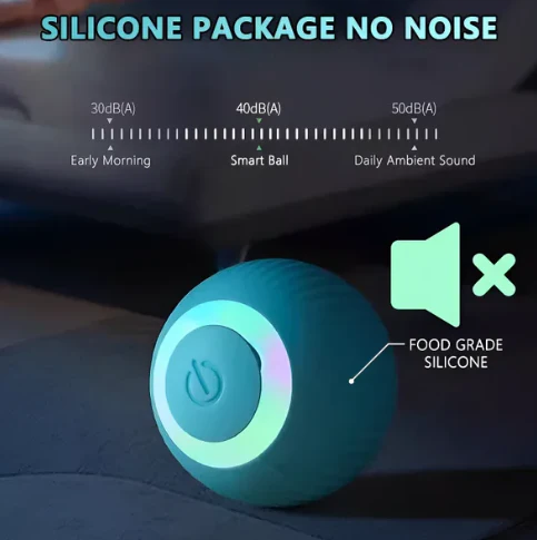Automatic Rolling Ball Smart Toy for Dogs & Cats, Rechargeable Imitates Mouse Tail - Image 6