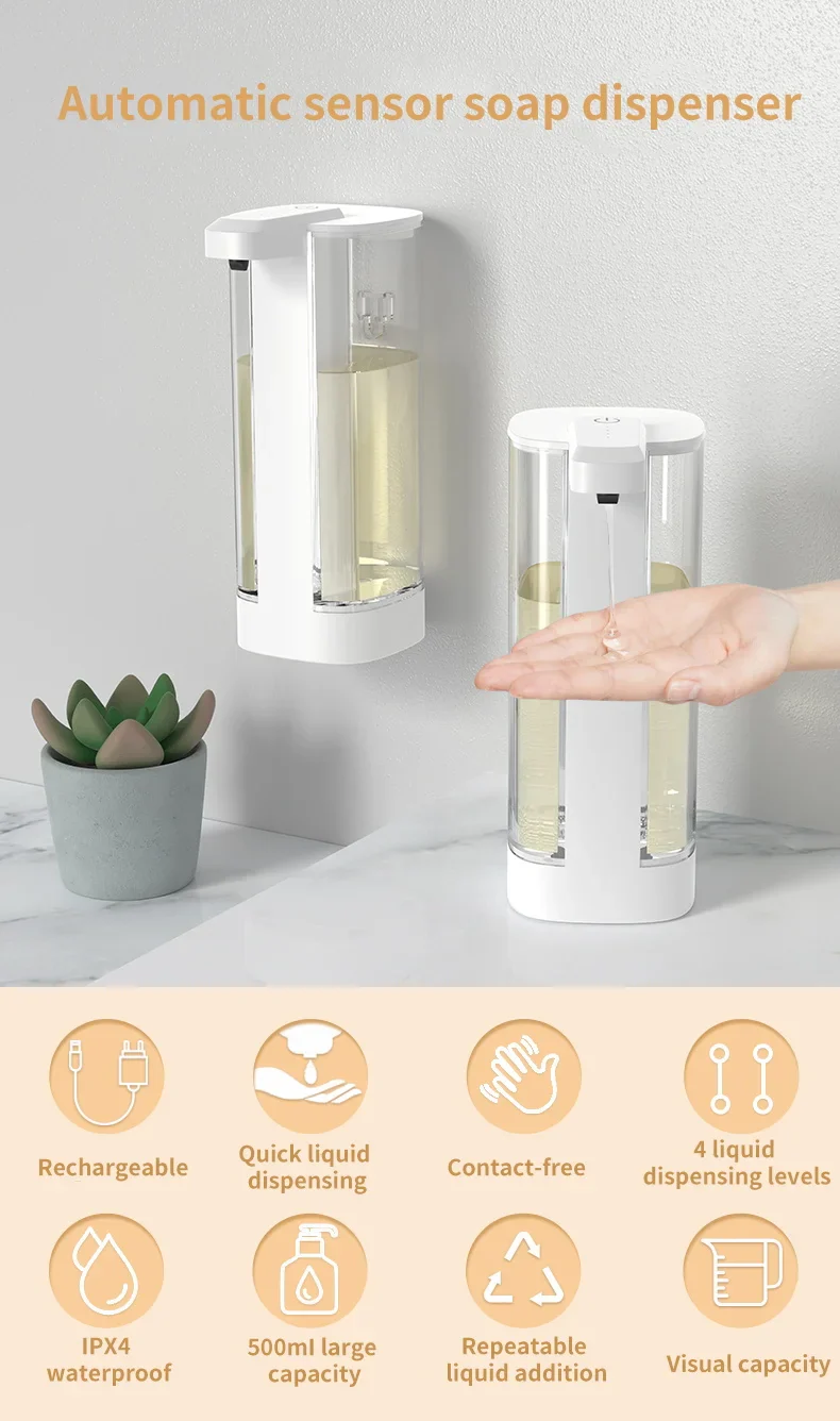 Automatic Sensor Soap Dispenser Touchless Kitchen Bathroom - Image 7