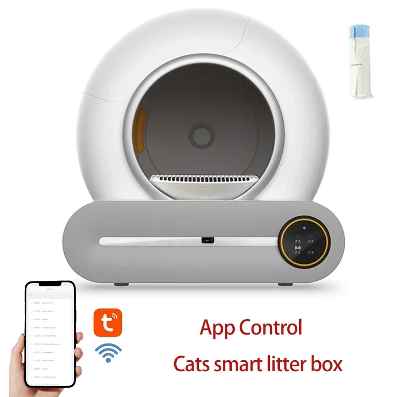 Automatic Smart Cat Litter Box 65L Self Cleaning APP Control Fully Enclosed Litter Box Fall 2025 Gift - Image 3