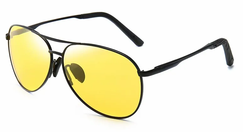 Aviation Metal Frame Color Changing Sunglasses for Men, Pilot Day Night Vision Driving - Image 10
