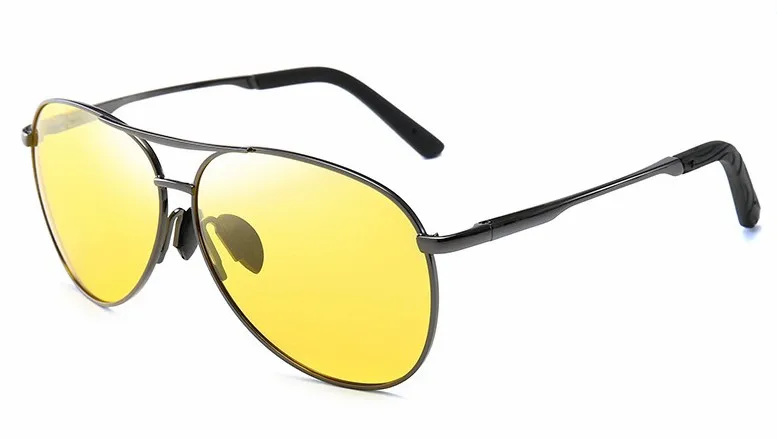 Aviation Metal Frame Color Changing Sunglasses for Men, Pilot Day Night Vision Driving - Image 12