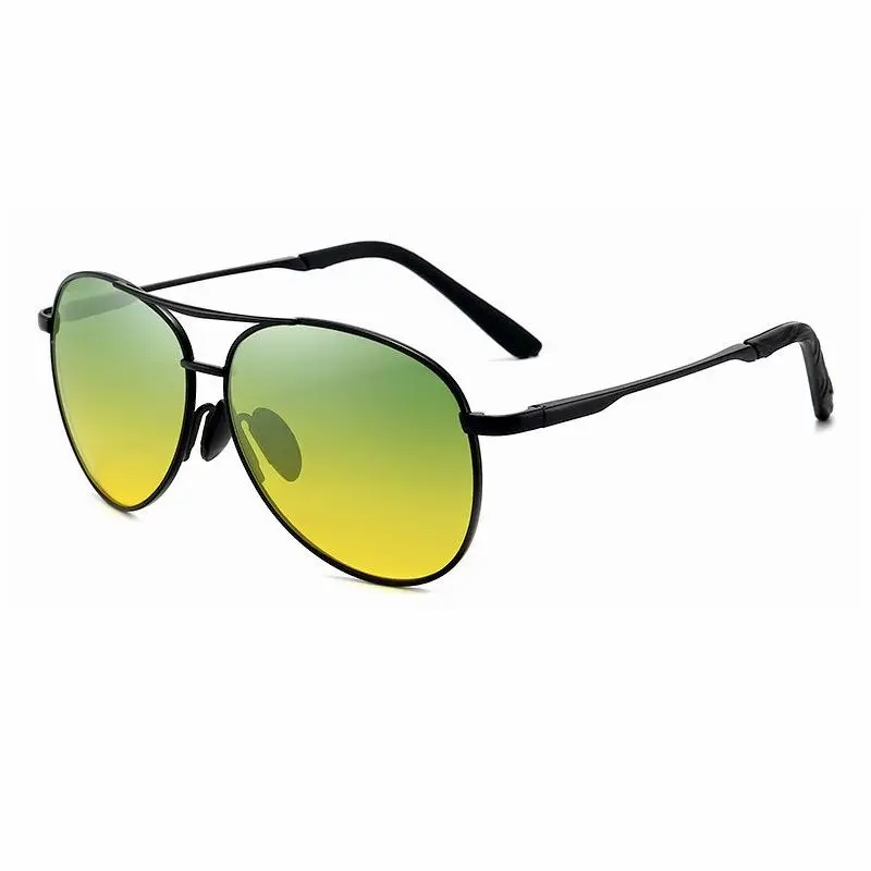 Aviation Metal Frame Color Changing Sunglasses for Men, Pilot Day Night Vision Driving - Image 17
