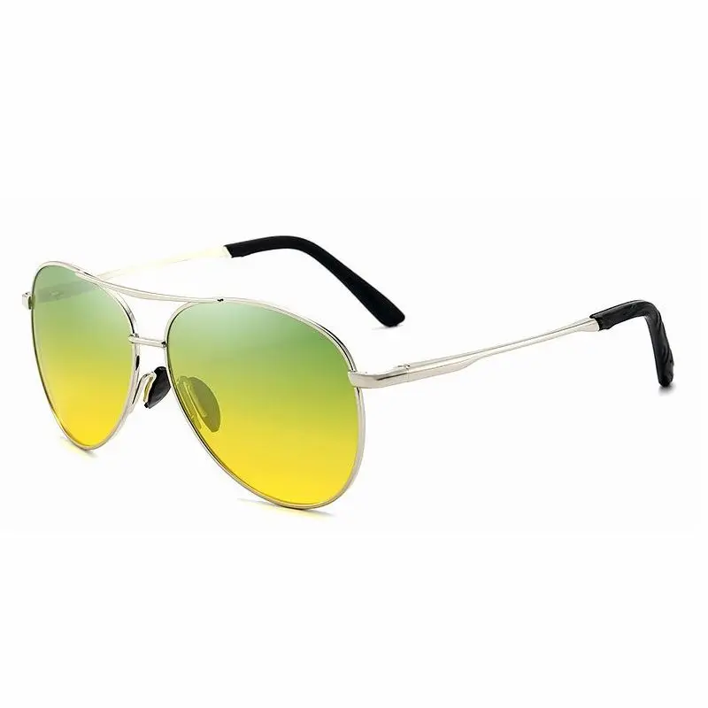 Aviation Metal Frame Color Changing Sunglasses for Men, Pilot Day Night Vision Driving - Image 19