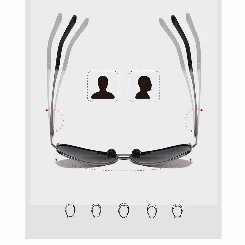Aviation Metal Frame Color Changing Sunglasses for Men, Pilot Day Night Vision Driving - Image 22
