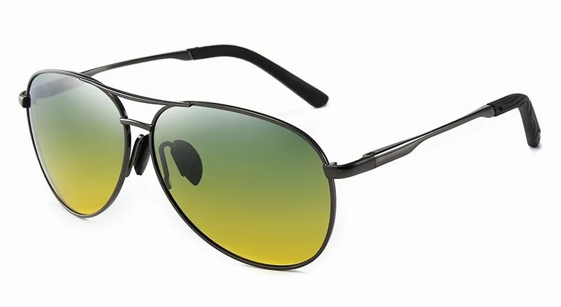 Aviation Metal Frame Color Changing Sunglasses for Men, Pilot Day Night Vision Driving - Image 6