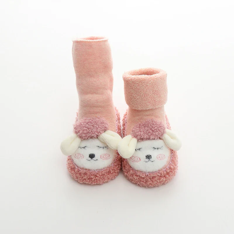 Baby Boys Girls Winter Warm First Walker Cozy Non-Slip Tube Socks Soft Sole Shoes - Image 4