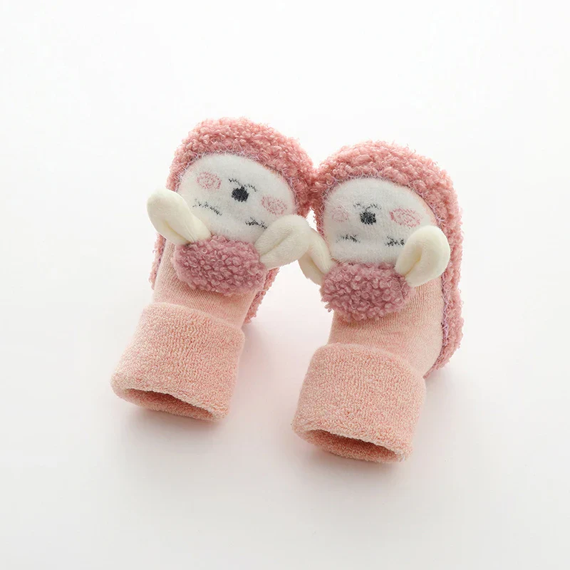 Baby Boys Girls Winter Warm First Walker Cozy Non-Slip Tube Socks Soft Sole Shoes - Image 5