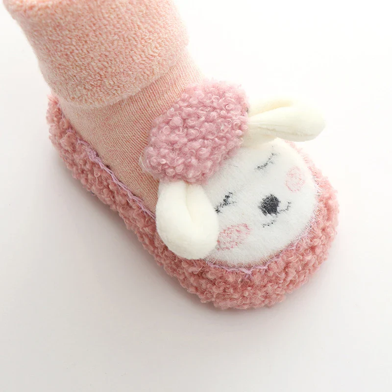 Baby Boys Girls Winter Warm First Walker Cozy Non-Slip Tube Socks Soft Sole Shoes - Image 6