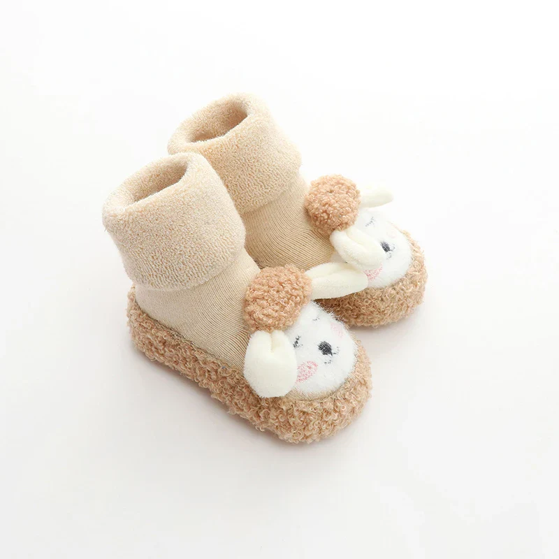 Baby Boys Girls Winter Warm First Walker Cozy Non-Slip Tube Socks Soft Sole Shoes - Image 7
