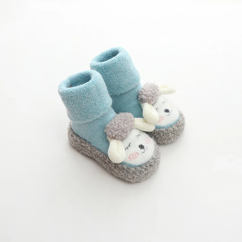 Baby Boys Girls Winter Warm First Walker Cozy Non-Slip Tube Socks Soft Sole Shoes - Image 8