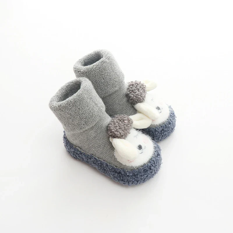 Baby Boys Girls Winter Warm First Walker Cozy Non-Slip Tube Socks Soft Sole Shoes - Image 9