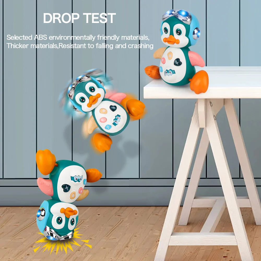 Baby Crawling Toys Musical Penguin - Interactive Light Up Walking Dancing Toy for Toddler Development Gift - Image 4