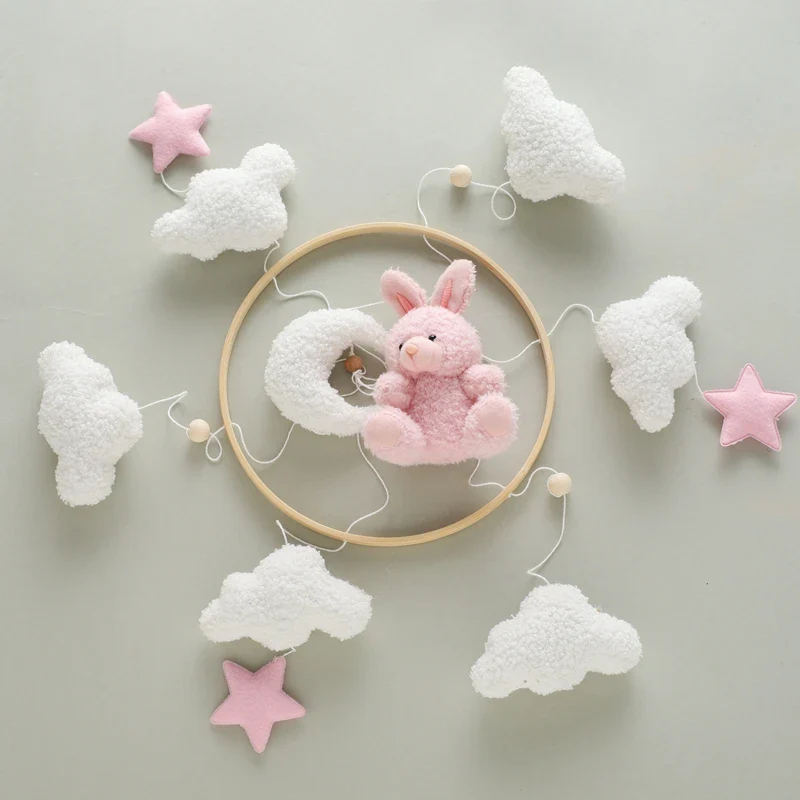 Baby Crib Mobile Wooden Nursery Newborn Sensory Toys - Image 14