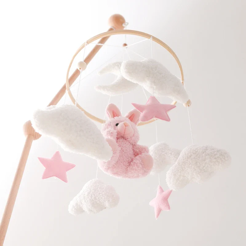 Baby Crib Mobile Wooden Nursery Newborn Sensory Toys - Image 17