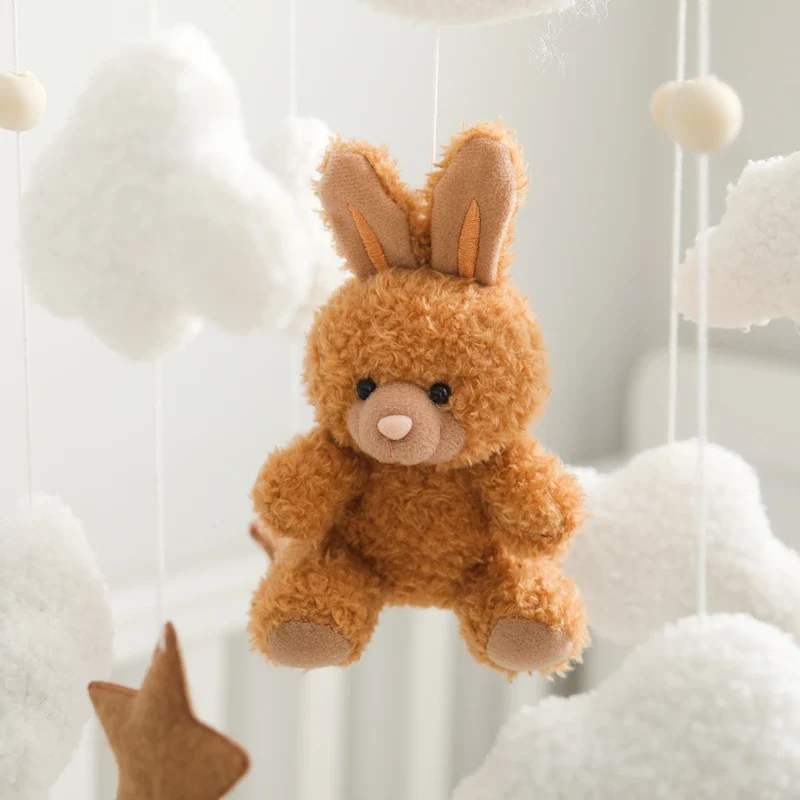Baby Crib Mobile Wooden Nursery Newborn Sensory Toys - Image 21