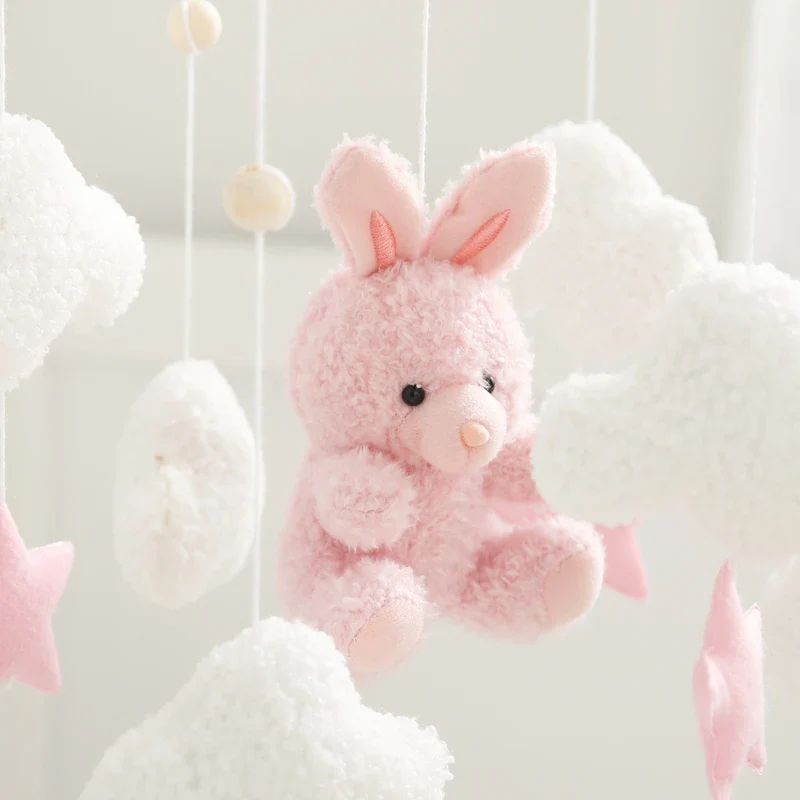 Baby Crib Mobile Wooden Nursery Newborn Sensory Toys - Image 24