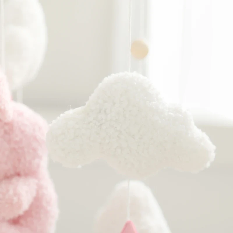 Baby Crib Mobile Wooden Nursery Newborn Sensory Toys - Image 25