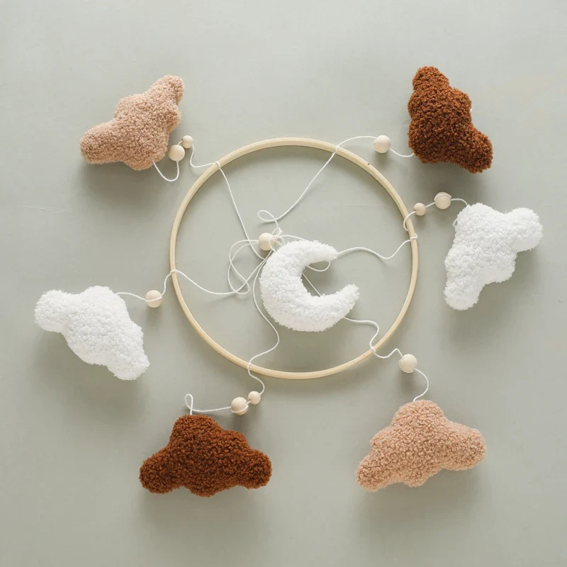 Baby Crib Mobile Wooden Nursery Newborn Sensory Toys - Image 42