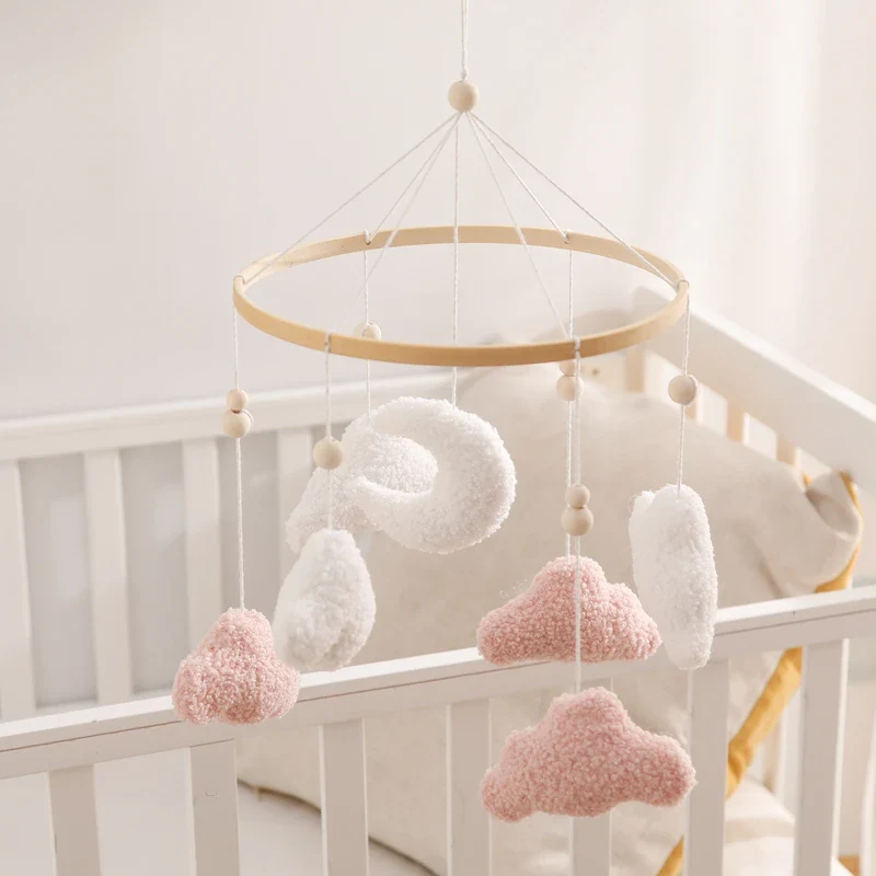 Baby Crib Mobile Wooden Nursery Newborn Sensory Toys - Image 47