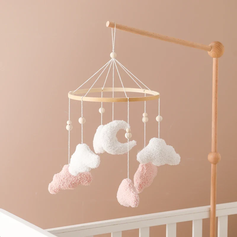 Baby Crib Mobile Wooden Nursery Newborn Sensory Toys - Image 48
