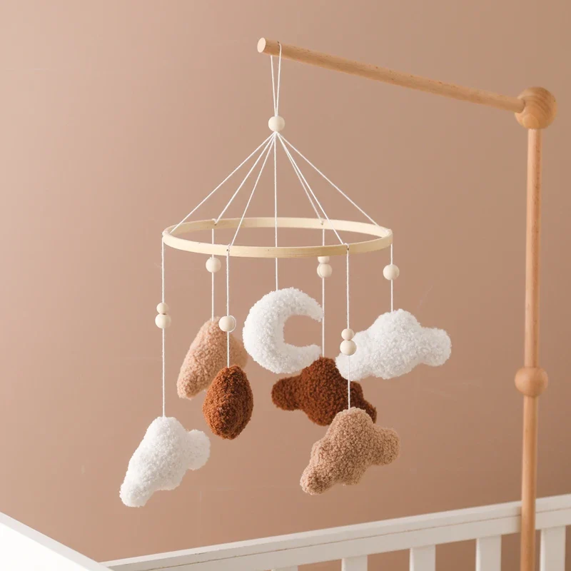 Baby Crib Mobile Wooden Nursery Newborn Sensory Toys - Image 49