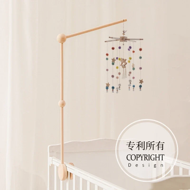 Baby Crib Mobile Wooden Nursery Newborn Sensory Toys - Image 60