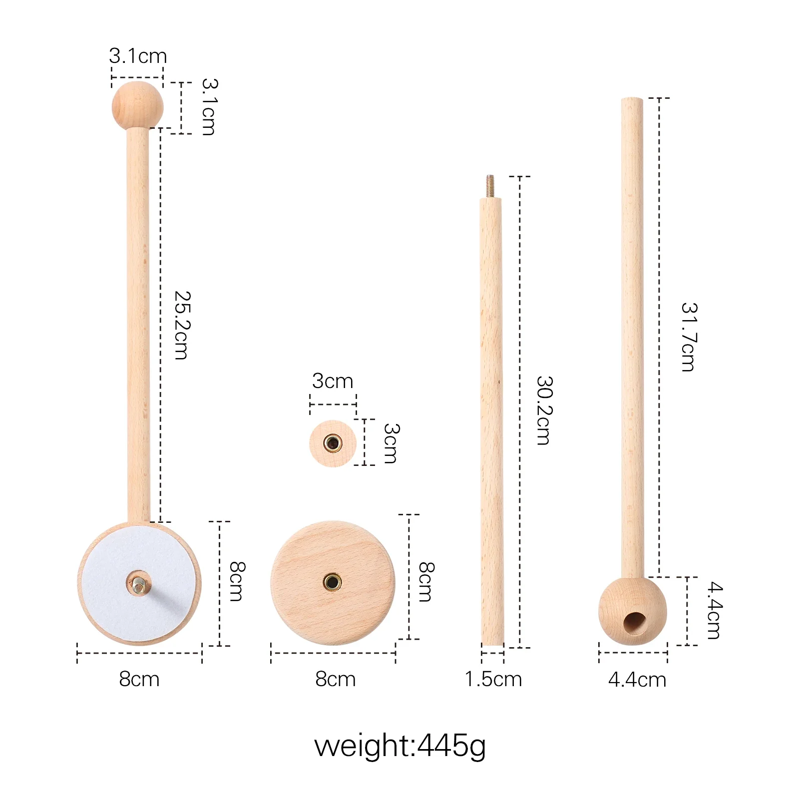Baby Crib Mobile Wooden Nursery Newborn Sensory Toys - Image 63