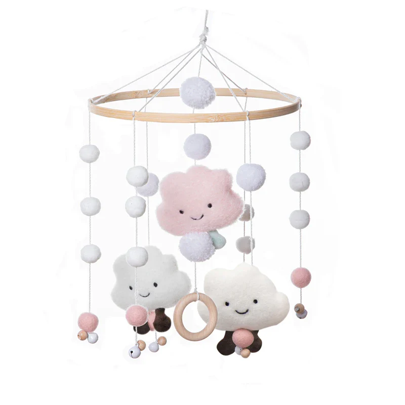 Baby Crib Mobile Wooden Nursery Newborn Sensory Toys - Image 67