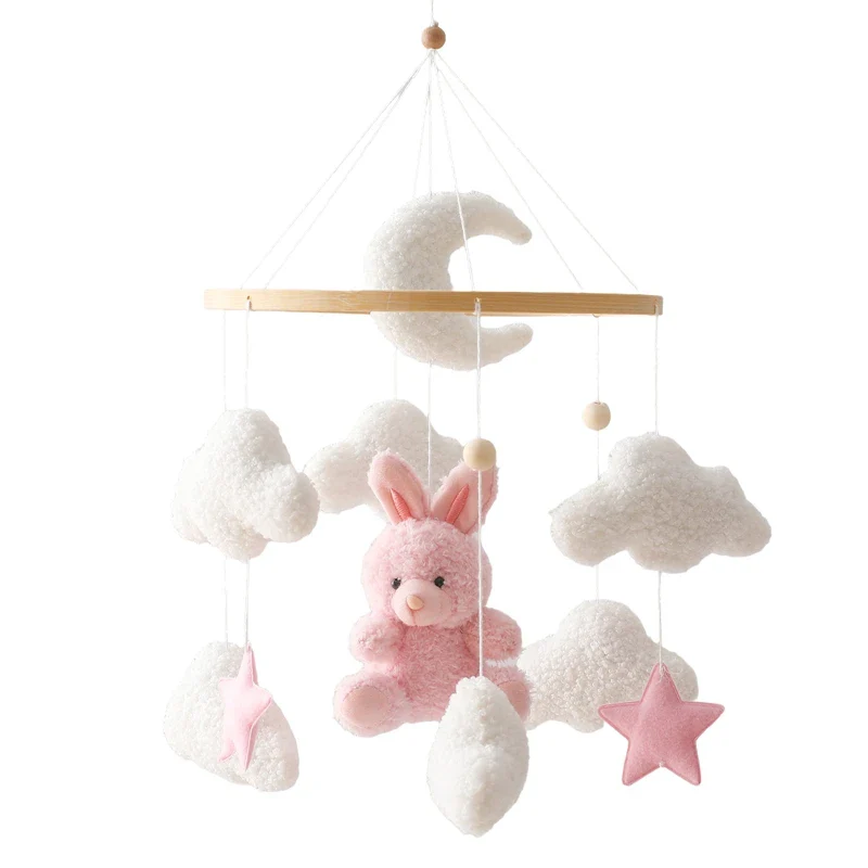 Baby Crib Mobile Wooden Nursery Newborn Sensory Toys - Image 76
