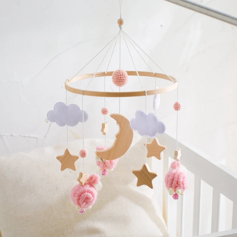Dreamy Bear Crib Mobile with Soft Bells – Handmade Cloud & Star Nursery Decor - Image 101