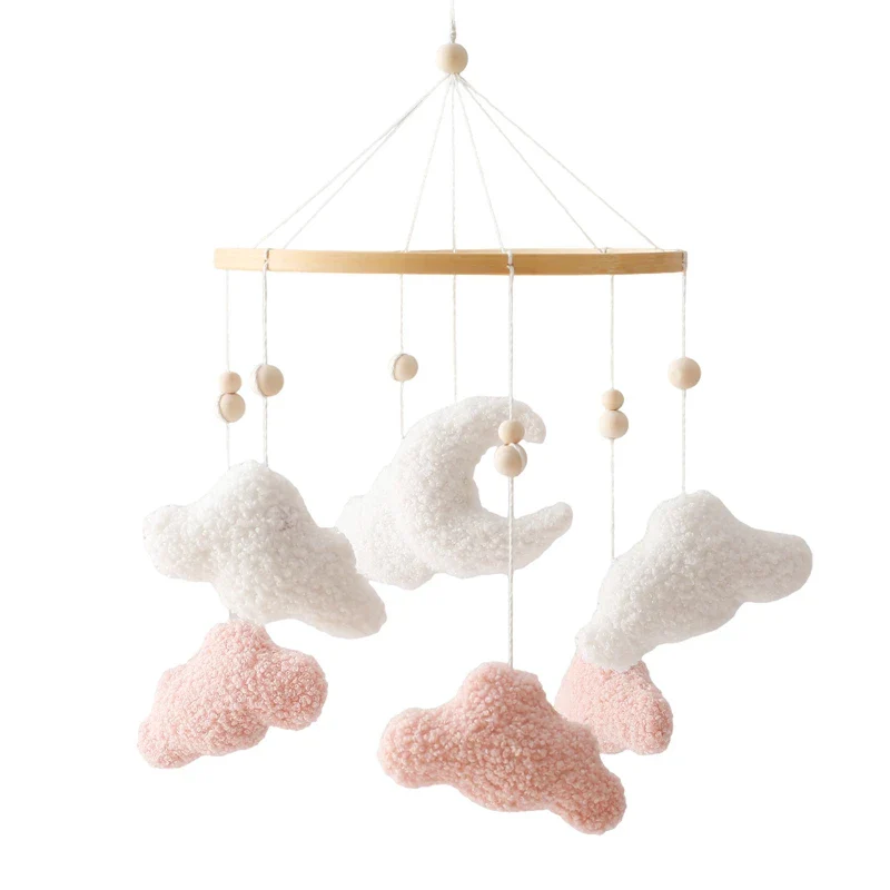 Dreamy Bear Crib Mobile with Soft Bells – Handmade Cloud & Star Nursery Decor - Image 126