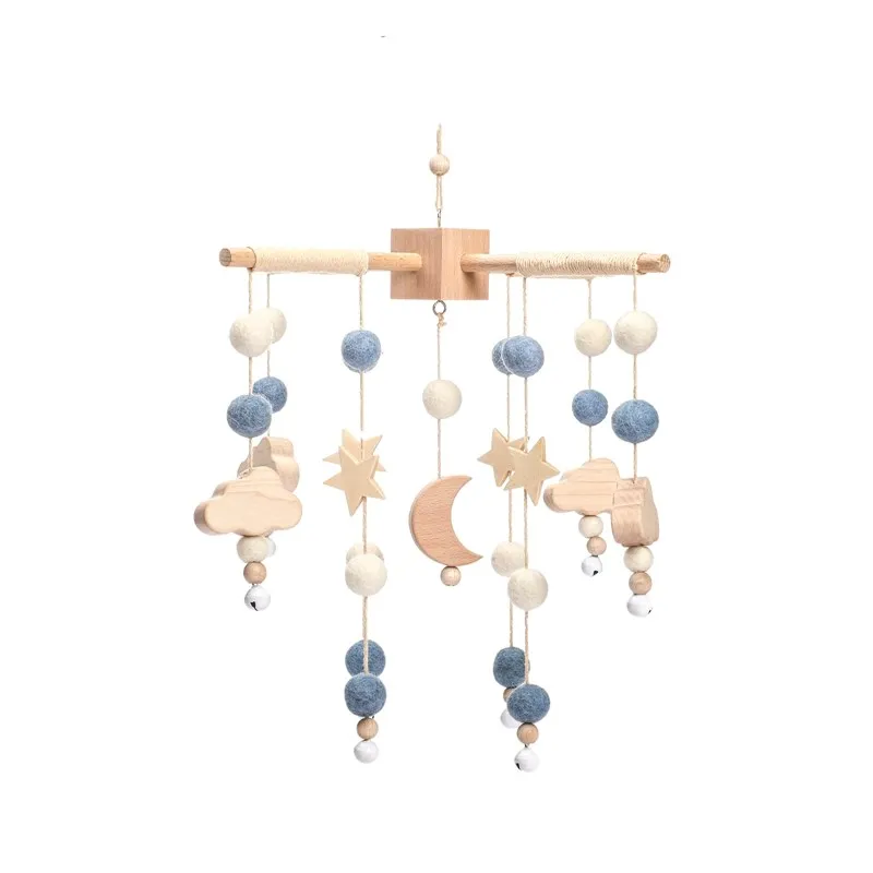 Dreamy Bear Crib Mobile with Soft Bells – Handmade Cloud & Star Nursery Decor - Image 127
