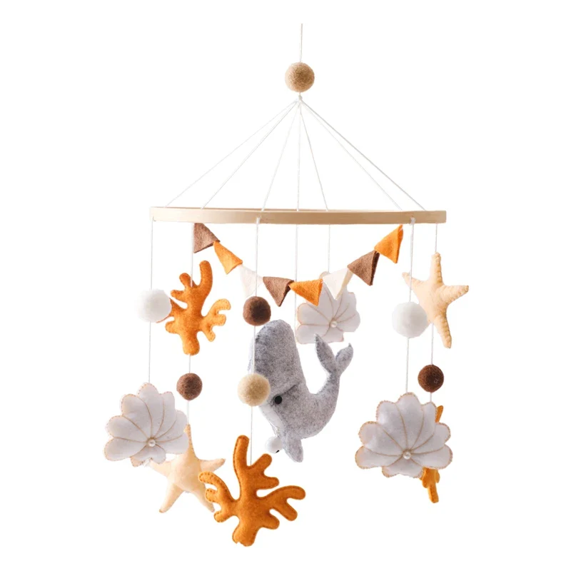 Dreamy Bear Crib Mobile with Soft Bells – Handmade Cloud & Star Nursery Decor - Image 129