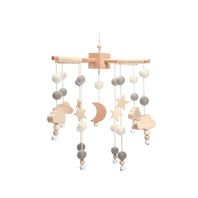Dreamy Bear Crib Mobile with Soft Bells – Handmade Cloud & Star Nursery Decor - Image 131