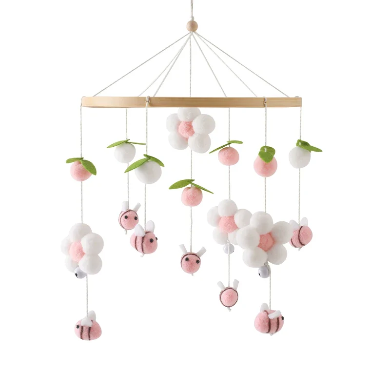 Dreamy Bear Crib Mobile with Soft Bells – Handmade Cloud & Star Nursery Decor - Image 138