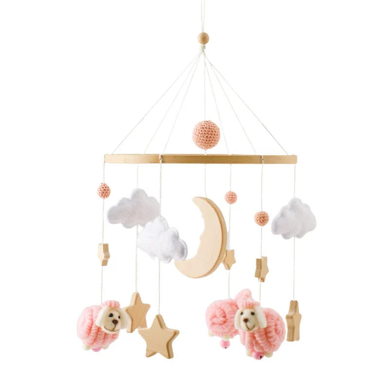 Dreamy Bear Crib Mobile with Soft Bells – Handmade Cloud & Star Nursery Decor - Image 139