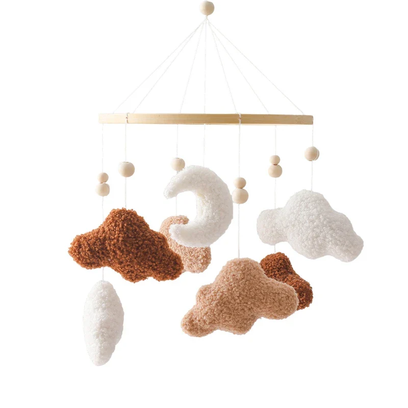 Dreamy Bear Crib Mobile with Soft Bells – Handmade Cloud & Star Nursery Decor - Image 148