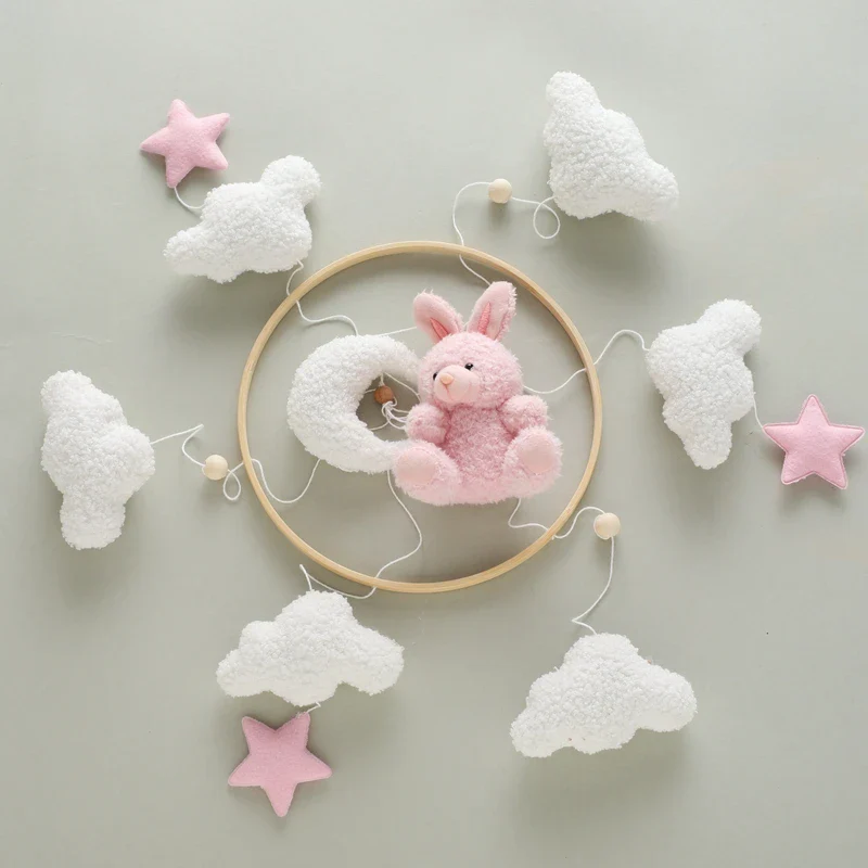 Dreamy Bear Crib Mobile with Soft Bells – Handmade Cloud & Star Nursery Decor - Image 29