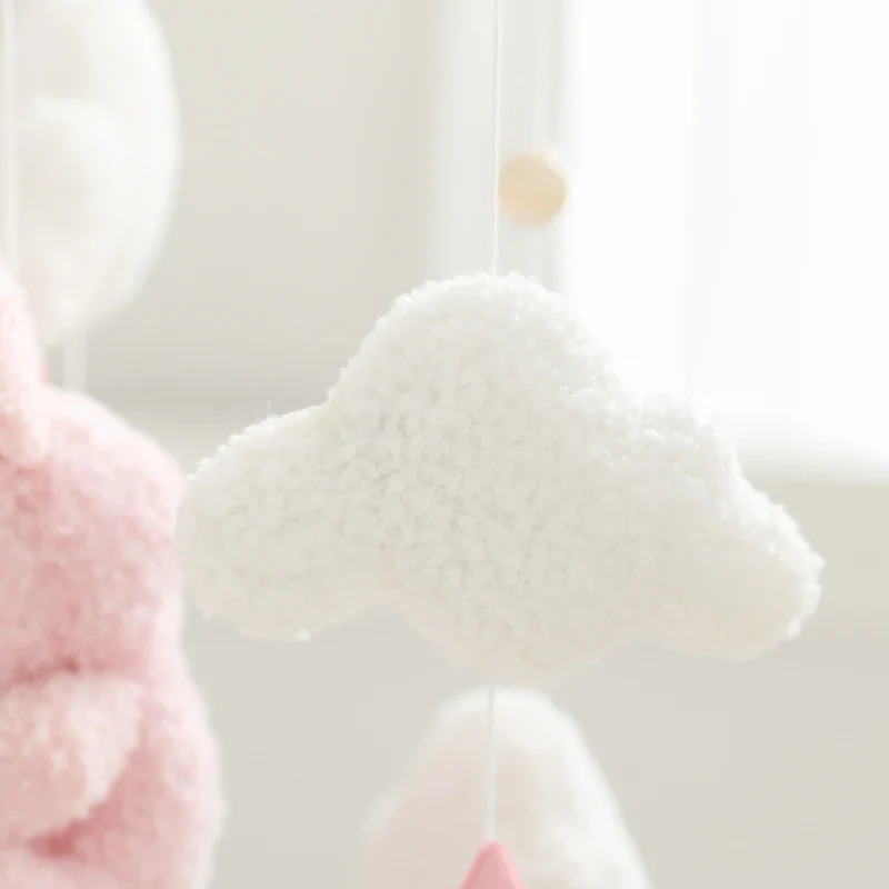 Dreamy Bear Crib Mobile with Soft Bells – Handmade Cloud & Star Nursery Decor - Image 35