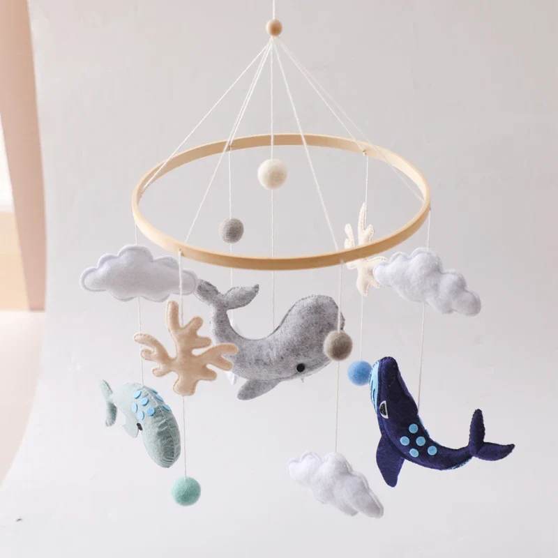 Dreamy Bear Crib Mobile with Soft Bells – Handmade Cloud & Star Nursery Decor - Image 46