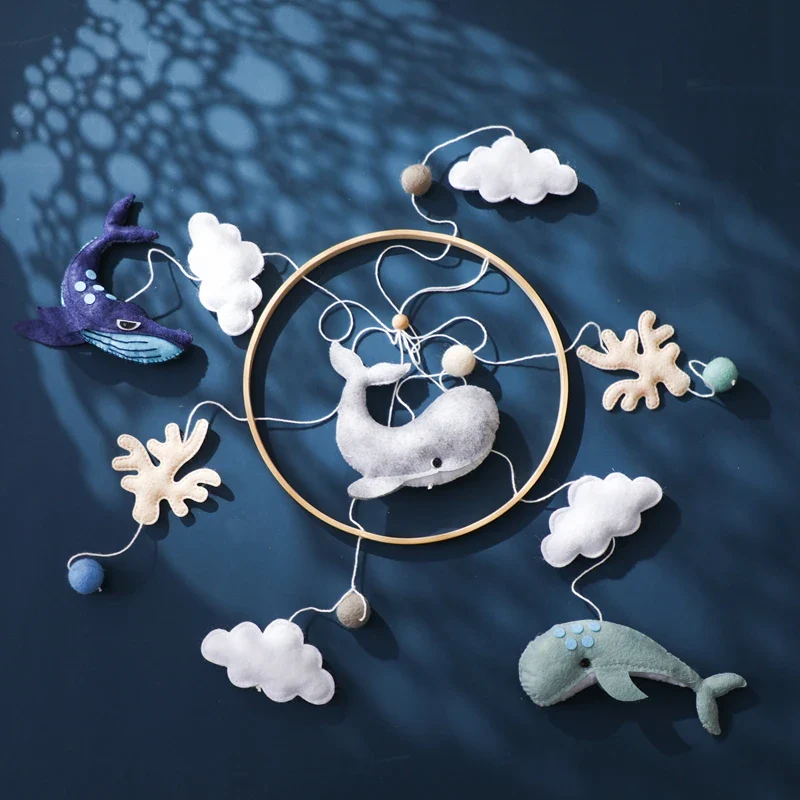 Dreamy Bear Crib Mobile with Soft Bells – Handmade Cloud & Star Nursery Decor - Image 47