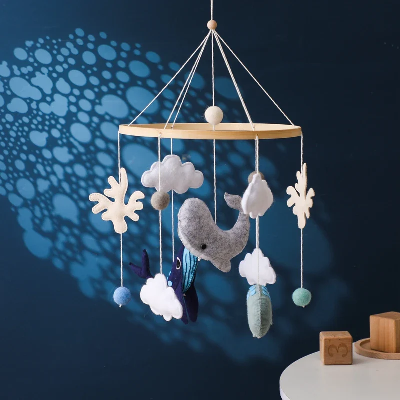 Dreamy Bear Crib Mobile with Soft Bells – Handmade Cloud & Star Nursery Decor - Image 48