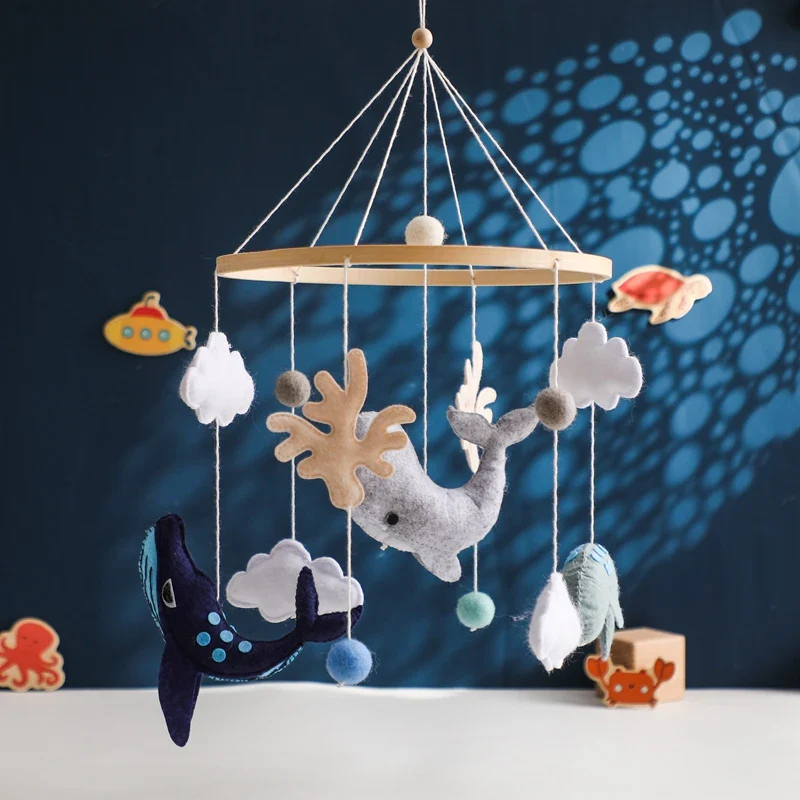 Dreamy Bear Crib Mobile with Soft Bells – Handmade Cloud & Star Nursery Decor - Image 49