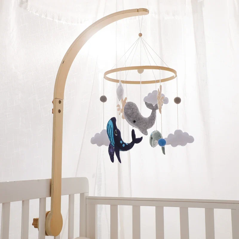 Dreamy Bear Crib Mobile with Soft Bells – Handmade Cloud & Star Nursery Decor - Image 50
