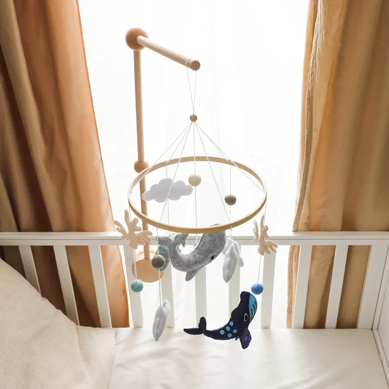 Dreamy Bear Crib Mobile with Soft Bells – Handmade Cloud & Star Nursery Decor - Image 51